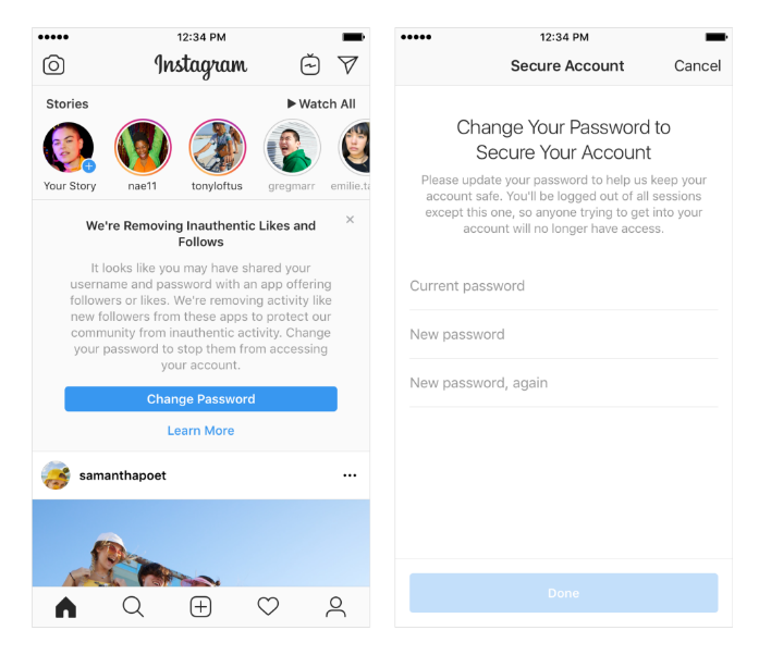 Instagram to target inauthentic activity by third-party apps - Digital marketing Skilfinity Nov 2018