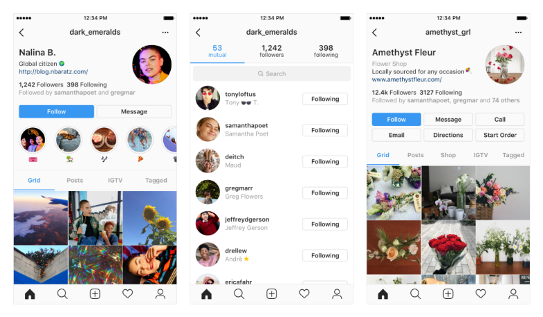 Instagram to redesign user profile - Ping Nov 2018 Skilfinity